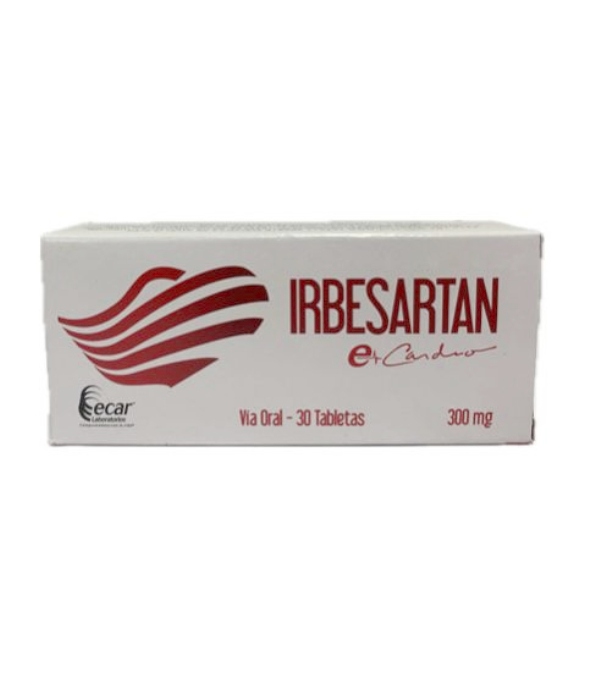 IRBESARTAN EC 300 MG CAJA X 30 TABLETAS